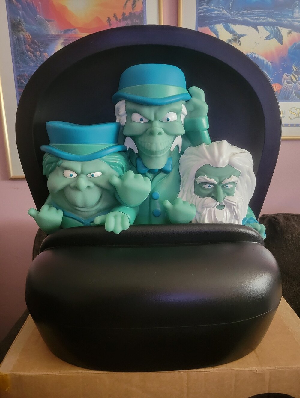 Disney Haunted Mansion Hitchhiking Ghosts Doom Buggy Lighted Figure